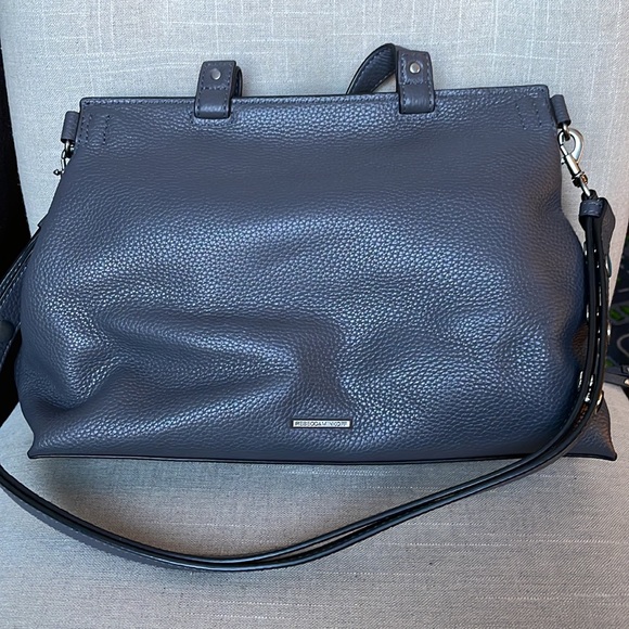 Brand new Rebecca Minkoff satchel grey, suede and leather - Picture 2 of 4